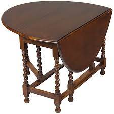 1920s Jacobean English Oak Barley Twist Gate Leg Drop Leaf Table Chairish Drop Leaf Table Vintage Drop Leaf Table Antique Table