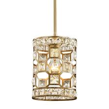 Led light fixture, led lighting, led lights for home, security led light fixtures, flat panel light fixtures, dusk to dawn light fixtures, motion security light fixtures. Fifth And Main Lighting Paris 1 Light Champagne Gold With Clear Crystal Mini Pendant Wl 2255 The Home Depot