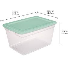 Although choosing the right size of a pressure cooker is important, in. Sterilite 58 Qt 55 L Storage Box Classic Mint Walmart Com Walmart Com
