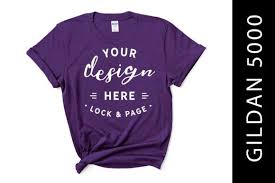 Purple Gildan 5000 T Shirt Mockup Female Graphic By Lockandpage Creative Fabrica Shirt Mockup Tshirt Mockup Mockup