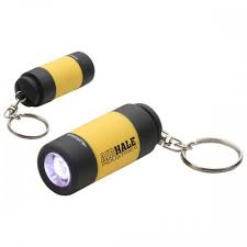 Personalized Twist Light Led Keychains Yellow Flashlight Keychains Led Lights Keychain Led