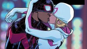 I blinked a couple of times, trying to keep the tears inside. Miles Morales And Spider Gwen Share A Kiss In First Look At Next Spider Man