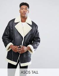 Shop from a range of jackets and coats available from asos. Asos Tall Oversized Faux Shearling Biker Jacket In Black Asos