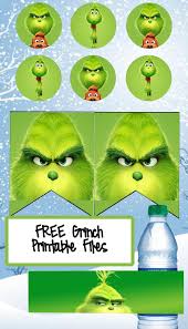 Free The Grinch Birthday Party Printable Files Christmas Birthday Party Grinch Christmas Grinch Christmas Party