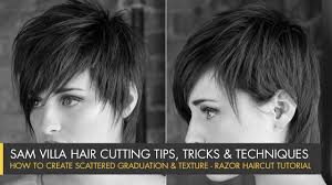 How to give yourself a haircut? How To Create Scattered Graduation Texture Short Razor Haircut Tutorial