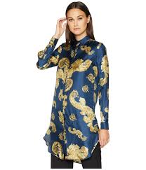 Maybe you would like to learn more about one of these? Versace Shirts Stampa Shirtdress Blue Women S Dress Lyst