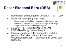 Dasar ekonomi baru merupakan satu bentuk perancangan yang dilancarkan oleh kerajaan dalam tahun 1970 melalui rancangan malaysia kedua. Ppt Pengukuhan Ekonomi Umat Islam Menjamin Kecemerlangan Islam Hadhari Powerpoint Presentation Id 486175