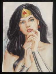 Wonder Woman (9"x12") Original Art By Israel