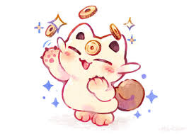 Mieau Beta Baby Meowth Is Adorable Gold Pokemon Pokemon Gold And Silver Pokemon Art