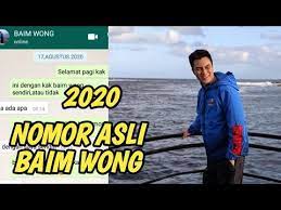 Check spelling or type a new query. Nomor Wa Baimwong Asli 2020 Youtube