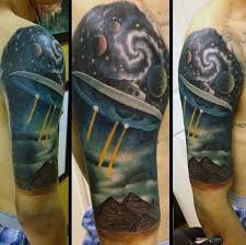 These people with 14 cute & creepy alien & ufo tattoos believe. 100 Ufo Tattoo Designs For Men Alien Abduction Ink
