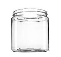 8oz (240ml) Clear PET 35% PCR Jar Round - 70-400 Neck Finish