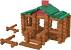 Inside Lincoln Log Cabin