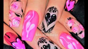Valentine's day nail art 2021: New Valentine S Day Nail Art 2018 5 Design Ideas For Hand Painted Nails Youtube