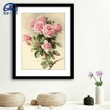Maybe you would like to learn more about one of these? Dmc New Plant Flower Simple Modern Cross Stitch Living Room Printing Romantic Pink Pink Oil Painting Rose Painting