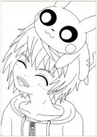 Dessin manga fille et garcon les dessins et coloriage. Coloriage Kawaii Coloriages Pour Enfants