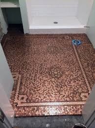 Top 60 Best Penny Floor Design Ideas Copper Coin Flooring Penny Floor Designs Penny Floor Penny Decor