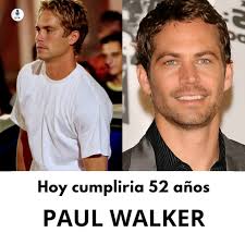 ⭕SALUDOS AL CIELO, PAUL 🥹🚘: HOY CUMPLIRÍA 52 AÑOS La fama de #PaulWalker  creció de la mano de la saga "Rápido y Furioso" y se convirtió en uno de  los actores más