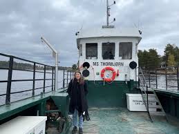Astrid hoem, a survivor of the 2011 shooting on utoeya, speaks with teenagers about her experiences of that day, in a library at utoeya island, norway may 11, 2021. Ten Years After Breivik Attacks Survivors Seek To Confront Far Right Extremism