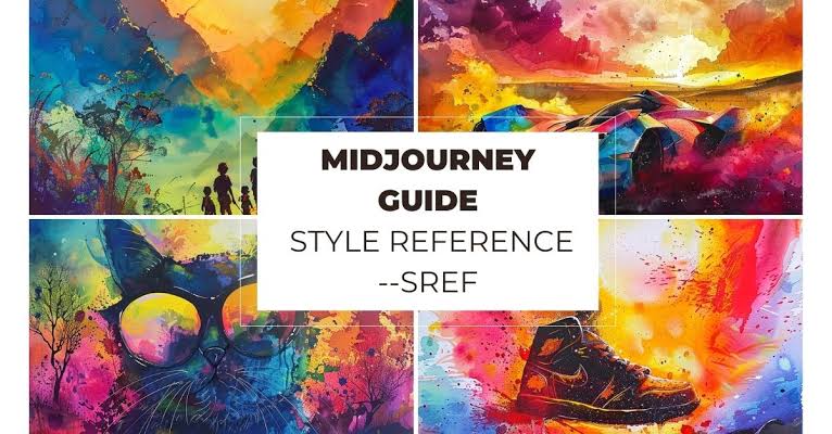 Applying a unified aesthetic using Midjourney --sref, AI generated