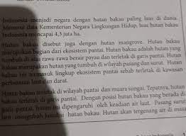 Maybe you would like to learn more about one of these? 10 Istilah Dari Teks Hutan Bakau Dan Kata Kata Sulit Yg Ada Pada Teks Hutan Bakau Brainly Co Id