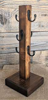 Coffee Mug Tree Wood Coffee Cup Rack Wood Mug Stand Coffee Mug Rack Countertop Mug Stand Wood Coffee Mug Stand Coffee Mug Holder Gift In 2021 Coffee Mug Holder Coffee Cup