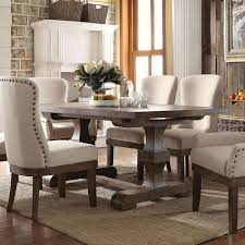 Meridian furniture pierre 5pcs dining room set in rich gold stainless steel: Salvage Brown Acme Landon Dining Table Bedroom Sets Bedroom Furniture Rayvoltbike Com