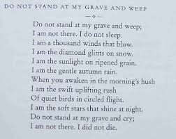 Mary Elizabeth Frye Love Quotes For Her Words Dead Quote