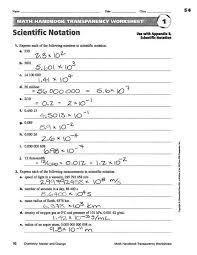 Scientific Notation Worksheet With Answers Scientific Notation Ws Ms Mclarty S Classes Scientific Notation Scientific Notation Worksheet Chemistry Worksheets
