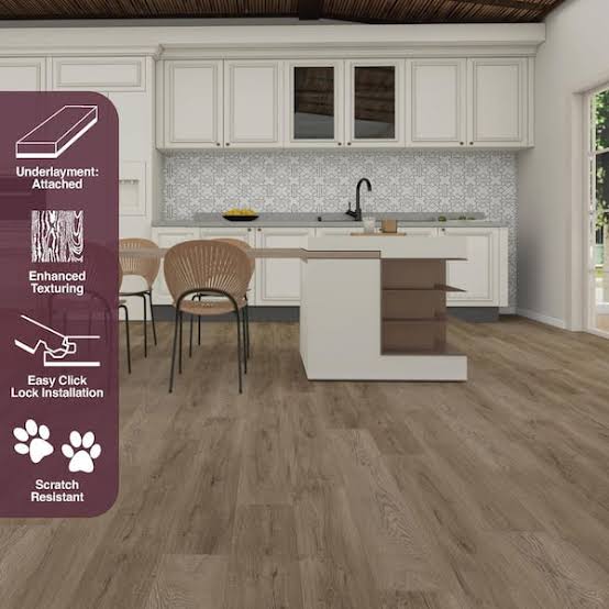 Peterson Hill 12 MIL x 7.2 in. W x 48 in. L Click Lock Waterproof Luxury Vinyl Plank Flooring (28.8 sqft/case)