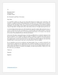 We believe she will be a great asset to our company for years to come. Layoff Letter Due To Restructuring Word Excel Templates