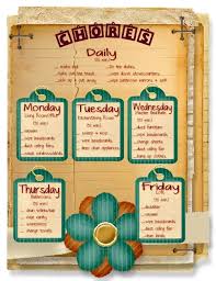 Mammas Chore Chart Weekly Chores Chore Chart Kids Chore