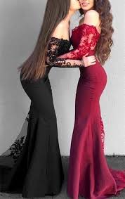 Mermaid Off The Shoulder Long Sleeves Black Prom Dress With Lace On Luull Prom Dresses Long With Sleeves Prom Dresses With Sleeves Black Long Sleeve Prom Dress