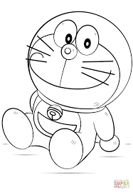 Doraemon coloring page | Free Printable Coloring Pages