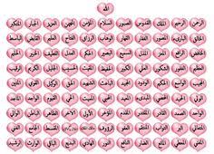 نتیجه تصویری برای اسما الله الحسنی