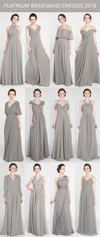 Platinum Bridesmaid Dresses For 2018 Bridesmaiddress Bridalparty Weddingcolor Weddingtrends Model Pakaian Wanita Pakaian Pesta Pakaian Wanita Bunga