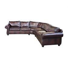 Cosmopolitan 4 piece power reclining right arm facing sectional. 73 Off Bernhardt Bernhardt Brown Leather Sectional Sofas