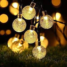 Ledgle Guirlande Lumineuse Boules Solaire Exterieure 30 Led 6m Luminaires Exterieur Impermeab Guirlande Lumineuse Jeux De Lumiere Exterieures Guirlande Solaire