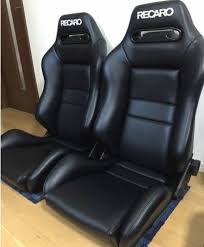 2 Original Recaro Sr3 Seats Leather Racing From Japan Toyota Honda Car Recaro Recaro Car Seat Leather Seat