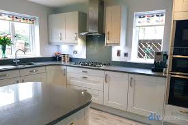 Pairing gray shaker with solid colored walls, countertops, and floors can have a very calming effect. An Innova Linwood Dove Grey Shaker Kitchen Interior Design Kitchen Small Real Kitchen Grey Shaker Kitchen