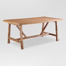 Our trestle tables are organized by collection and each collection is made by a different workshop with different options and finishes. Wheaton Farmhouse Trestle Dining Table Threshold Target