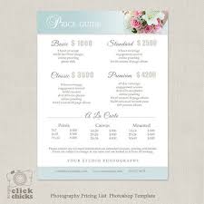 A wedding photography price quote calculator allows you to identify your real potential customers and to start interacting with them. Wedding Photography Package Pricing List Template Etsy