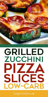 Grilled Zucchini Pizza Slices Rezept Low Carb Zucchini Zucchini Grillen Rezepte Gesund