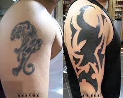 Panther Cover Up Tattoo Cover Up Tattoos Tattoos Tribal Tattoos