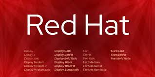 New Free Font Red Hat By Red Hat Inc Free For Commercial Use Red Hats Red Hats
