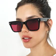 Anteojos De Sol Jacobs Negro Brillo Lente Red Retro Eco Sustentable