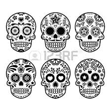 Crane De Sucre Du Mexique Dia De Los Muertos Icones Fixes Los Muertos Tattoo Zuckerschadel Schadelkunst
