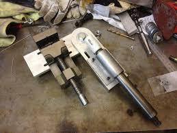 Tube Notcher By Chowpay Homemade Tube Notcher Constructed In Accordance With The Jmr Design And Intended For V Homemade Tube Homemade Machine Homemade Tools