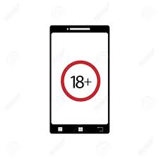 Illustration Of Mobil Phone Porn Icon. Vector Silhouette On White  Background. Symbol Of Telephone, Cell Phone, Smartphone. Sign 18+. Royalty  Free SVG, Cliparts, Vectors, and Stock Illustration. Image 116285735.