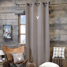 Rideau Tamisant 140 X 260 Cm Timber Taupe Rideau Voilage Store Eminza